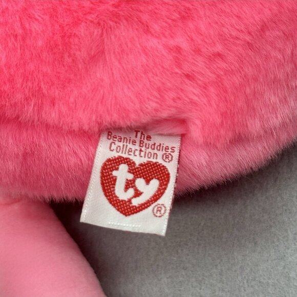 Pinky Flamingo Plush 1998 17" Bird Stuffed Toy Vintage TY Beanie Buddy - Picture 8 of 11